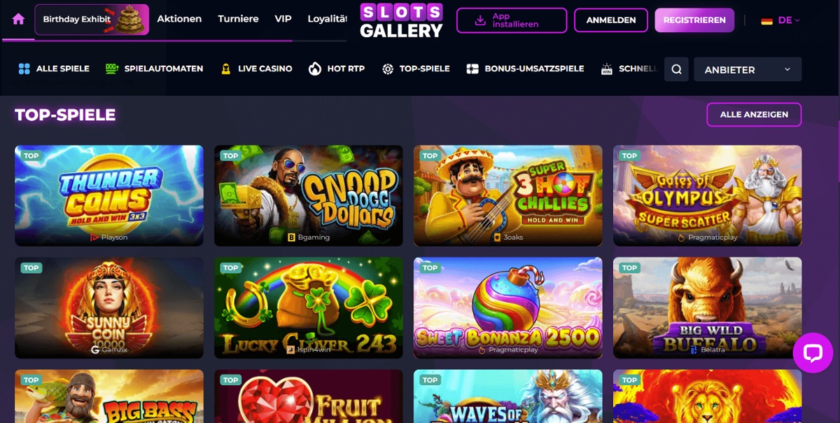 Slots Gallery Casino Österrreich.